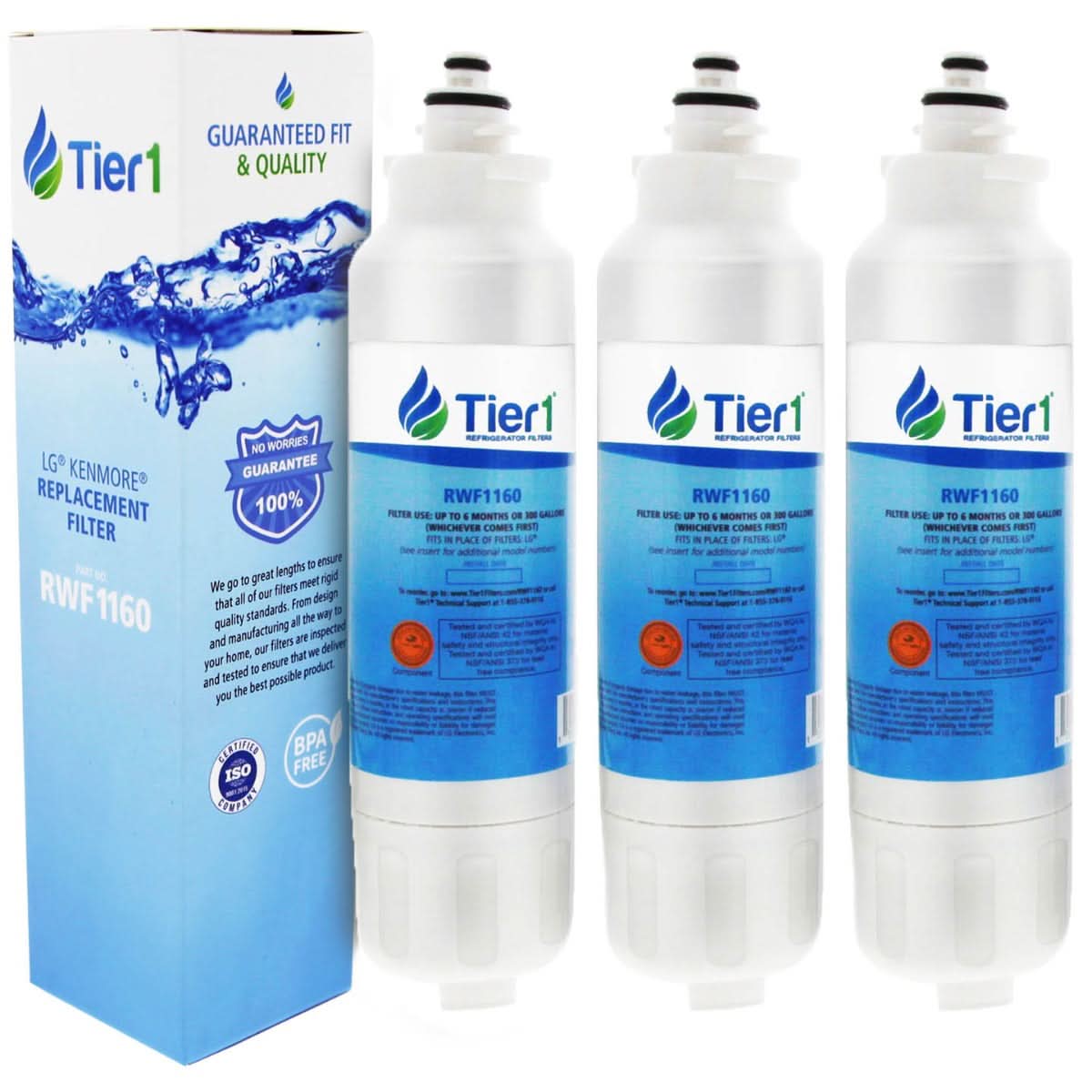 Tier1 LG LT800P Refrigerator Water Filter Replacement Comparable - WaterFilters.NET