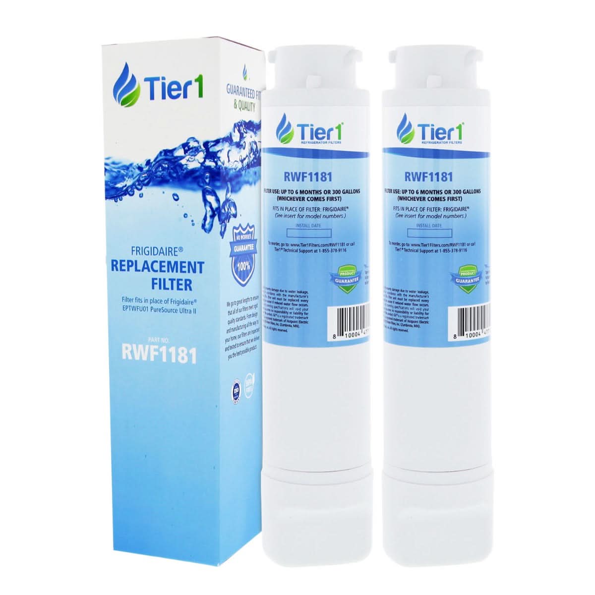 Frigidaire EPTWFU01 Comparable RWF1181 Refrigerator Water Filter by Tier1