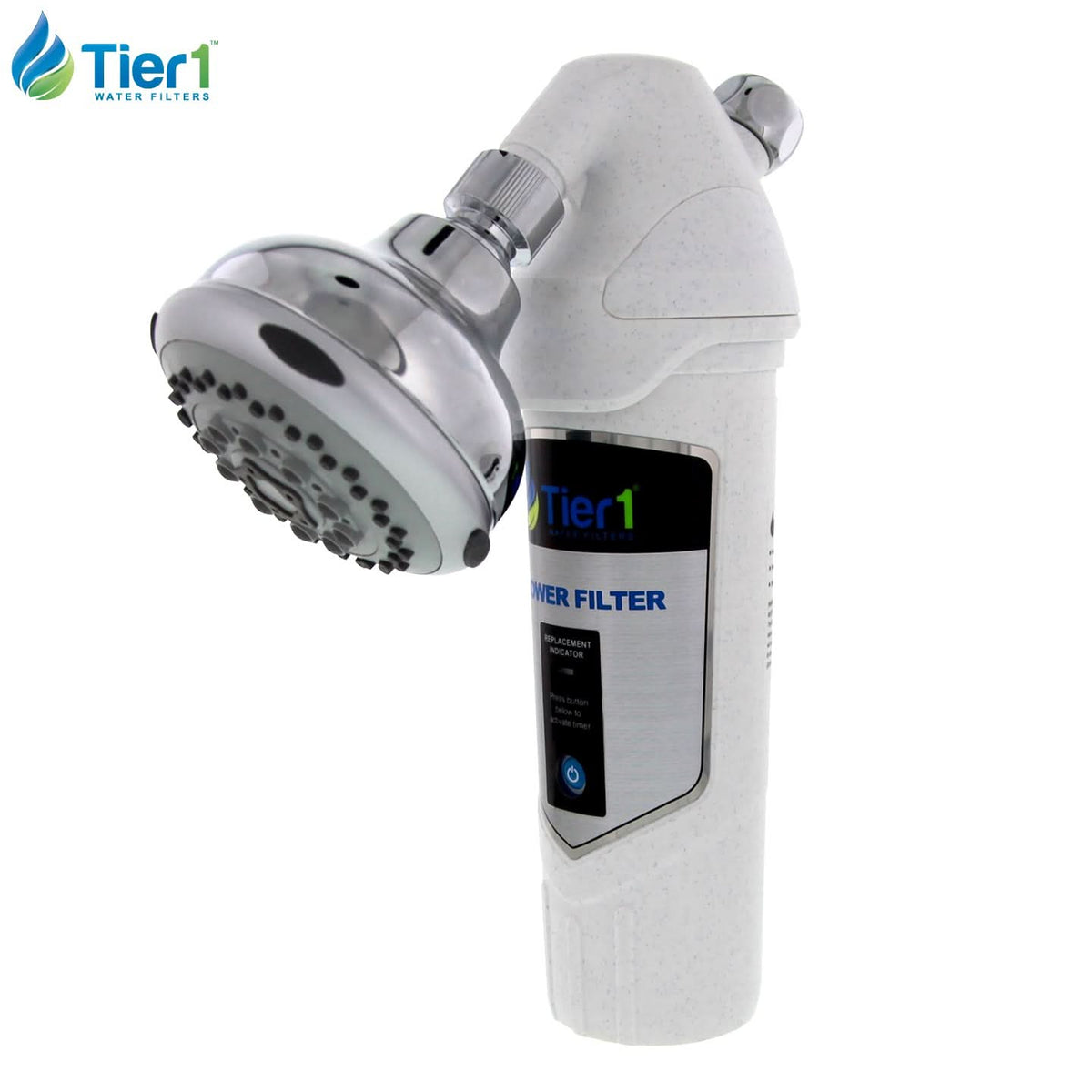 Tier1 SF-7000 Shower Filter System with Chrome Shower Head - WaterFilters.NET