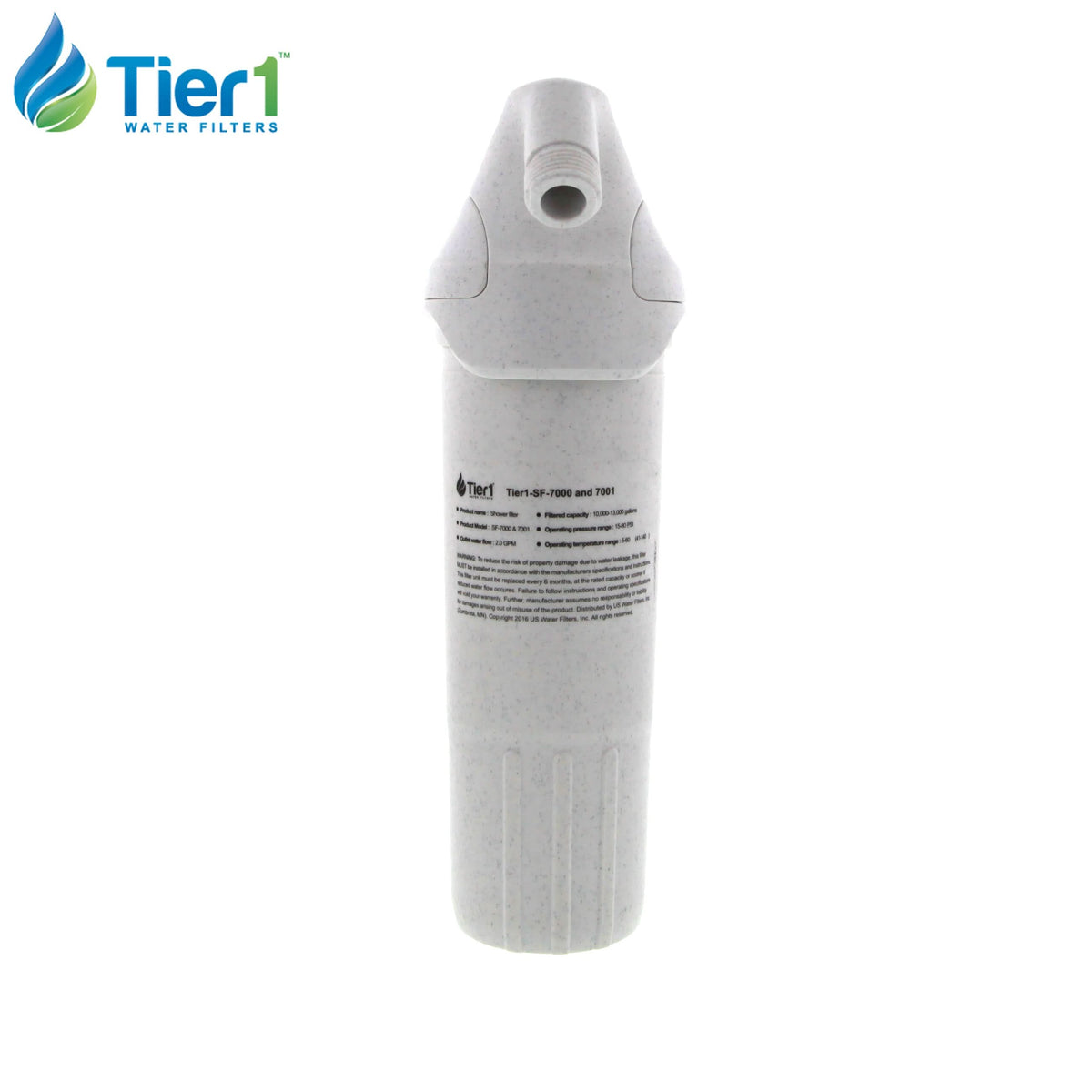 Tier1 SF-7000 Shower Filter System with Chrome Shower Head - WaterFilters.NET
