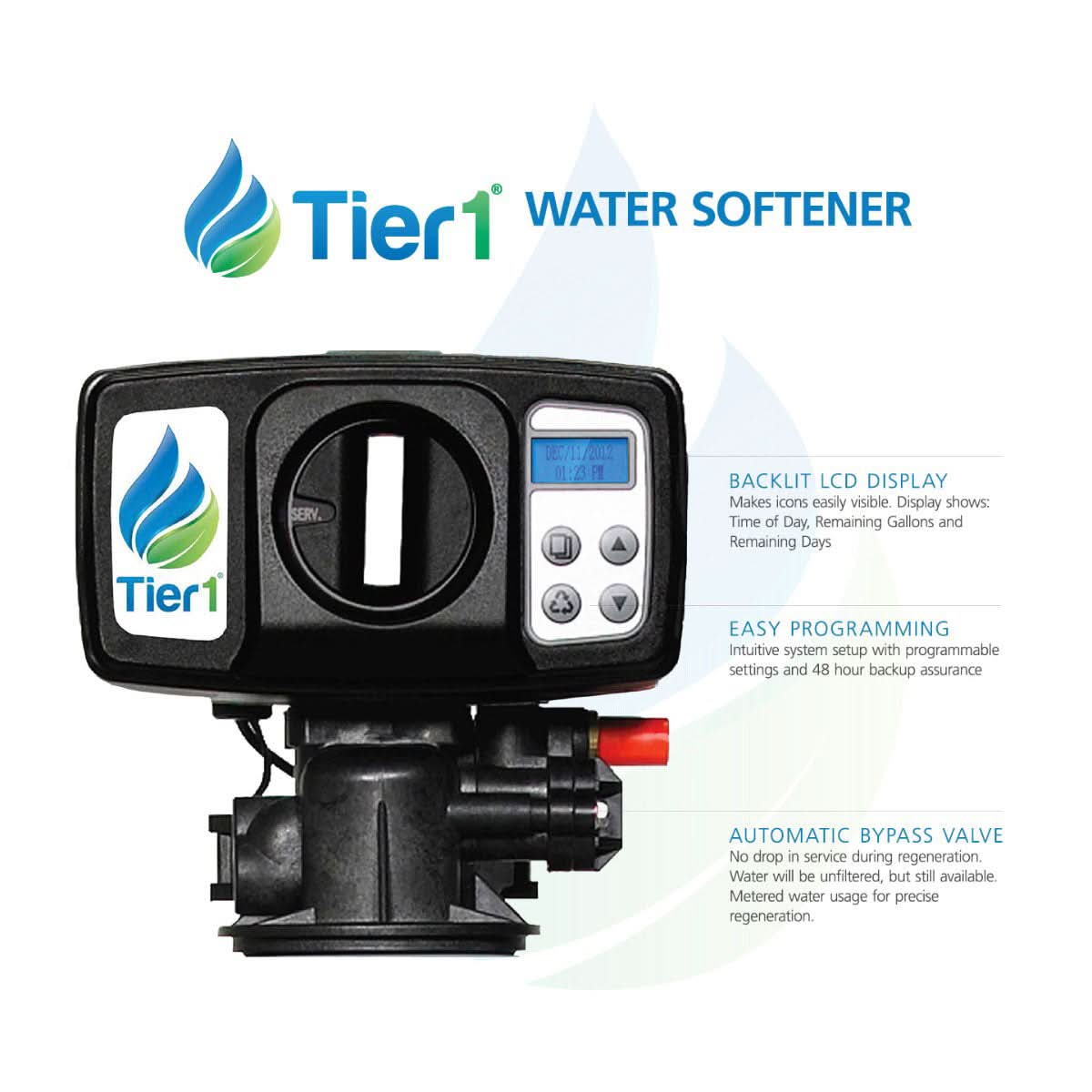 Precision Certified Series Tier1 30,000 Grain High Efficiency Digital Water Softening System for Hardness, Iron and Manganese Reduction - WaterFilters.NET