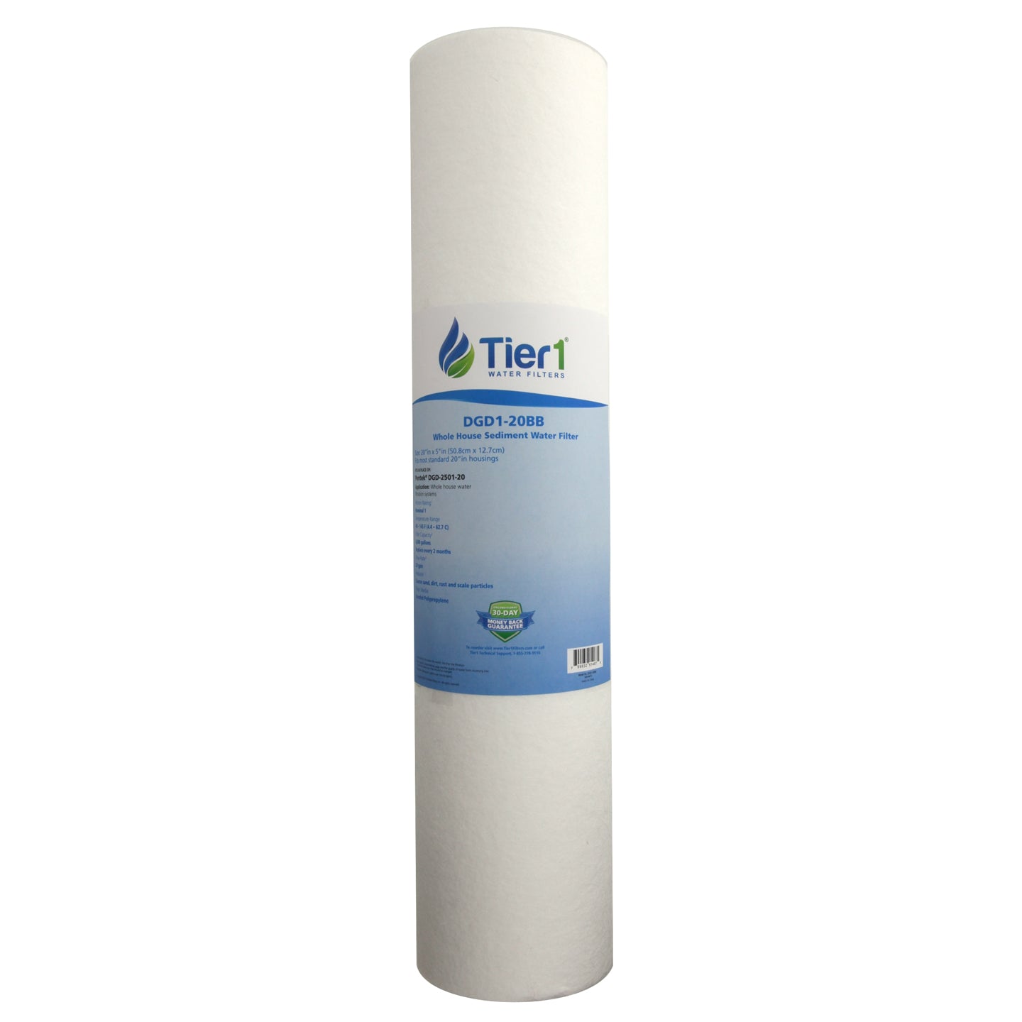 DGD-2501-20 Pentek Comparable Whole House Sediment Water Filter by Tier1