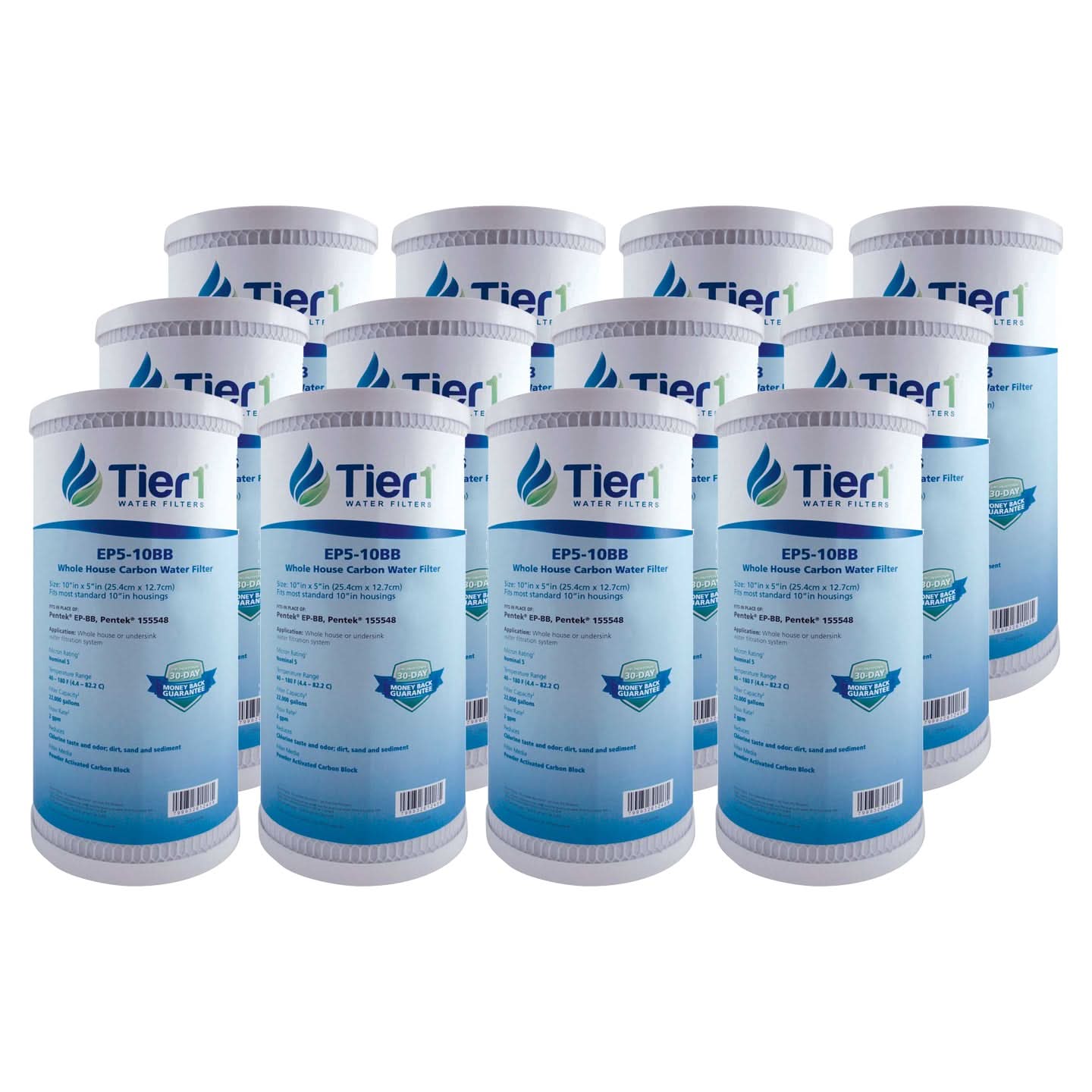 10 X 4.5 Carbon Block Replacement Filter by Tier1 (5 micron) - WaterFilters.NET