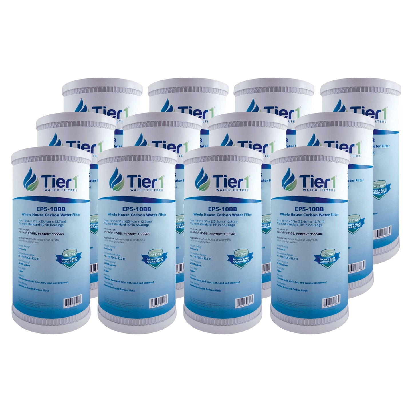 10 X 4.5 Carbon Block Replacement Filter by Tier1 (5 micron)