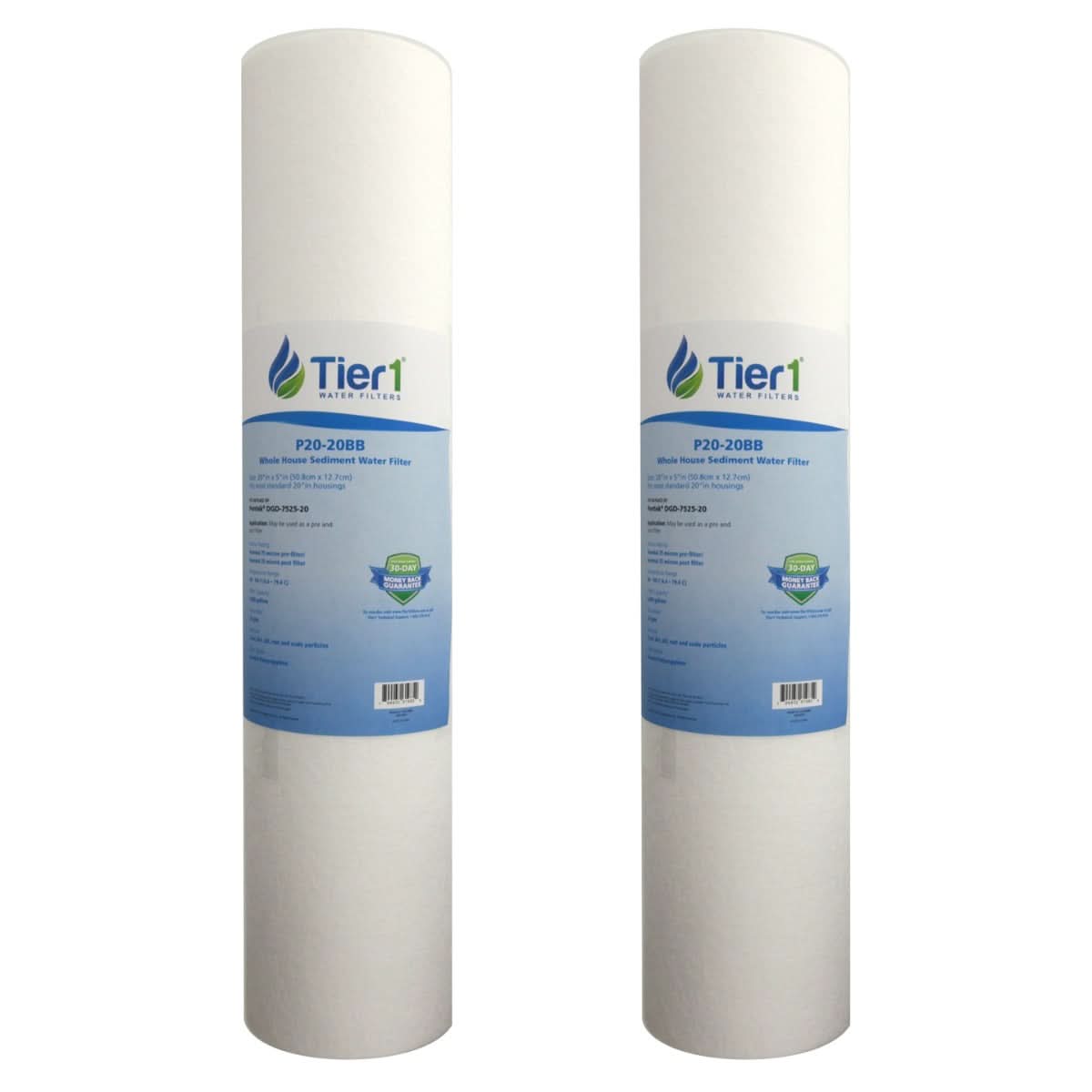 20 X 4.5 Spun Wound Polypropylene Replacement Filter by Tier1 (20 micron) - WaterFilters.NET
