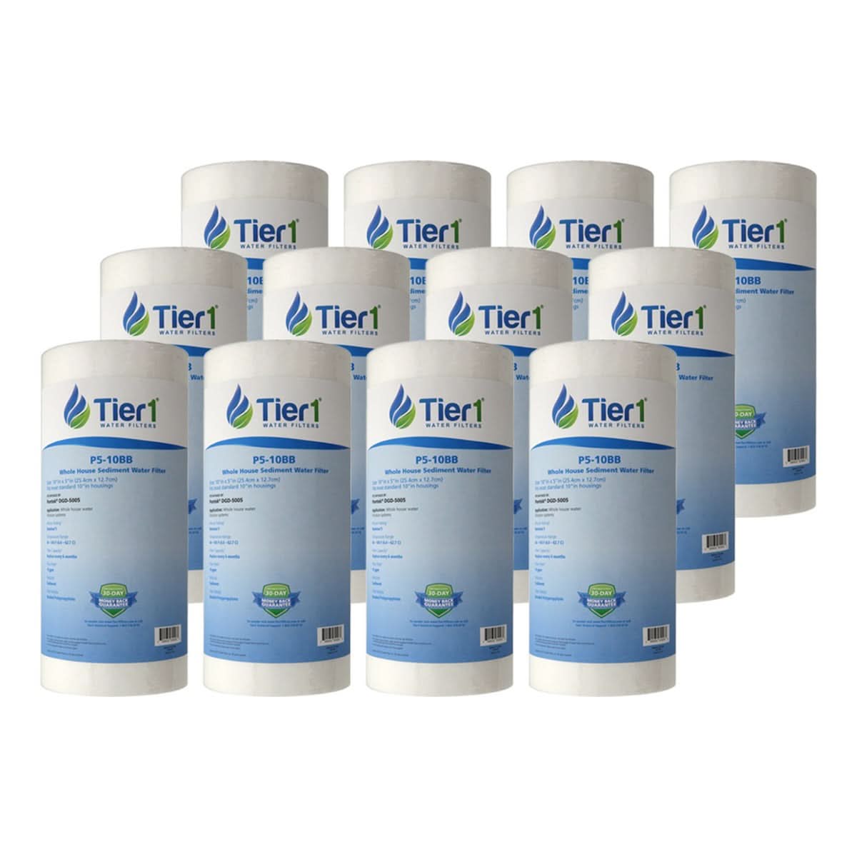10 X 4.5 Spun Wound Polypropylene Replacement Filter by Tier1 (5 micron) - WaterFilters.NET