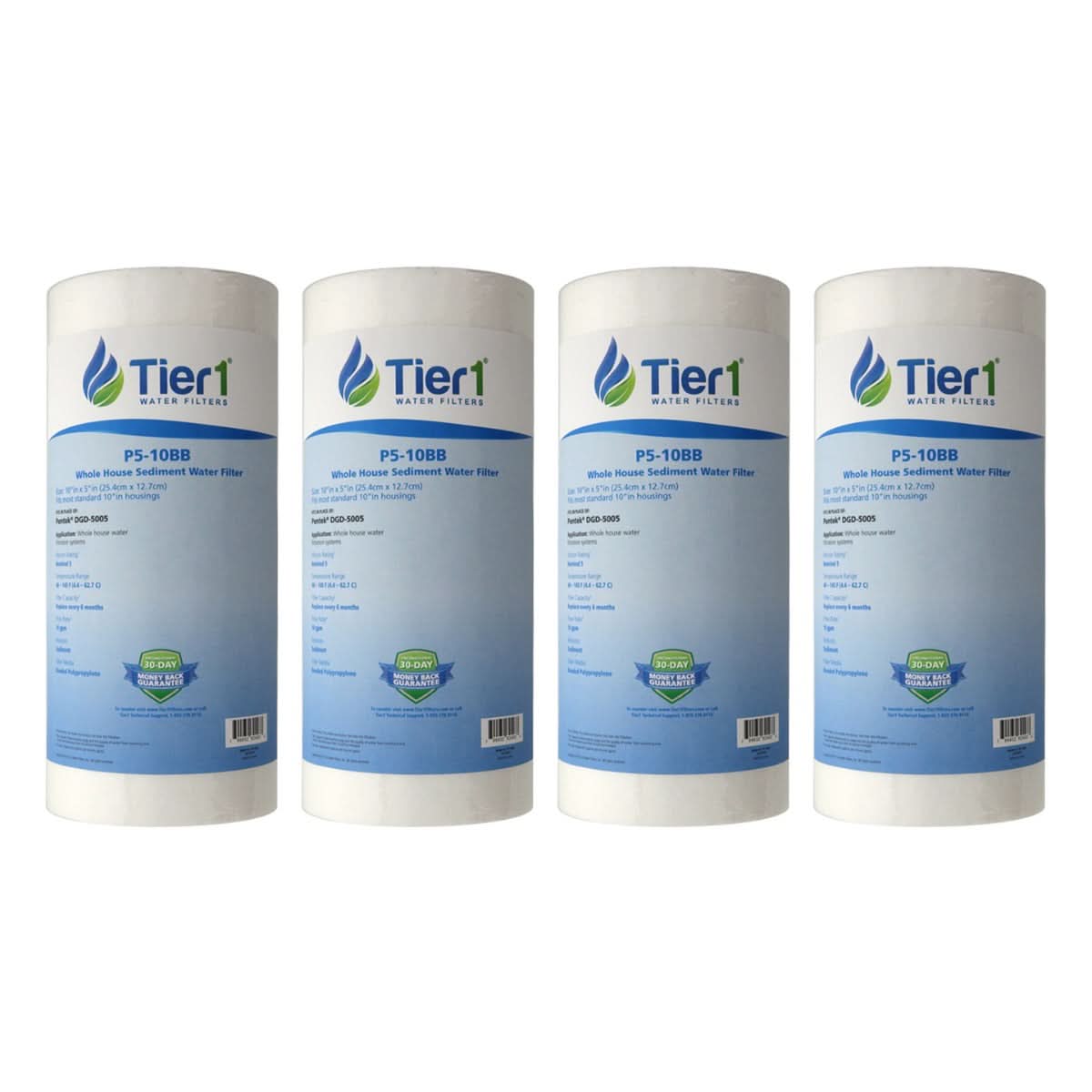 10 X 4.5 Spun Wound Polypropylene Replacement Filter by Tier1 (5 micron) - WaterFilters.NET