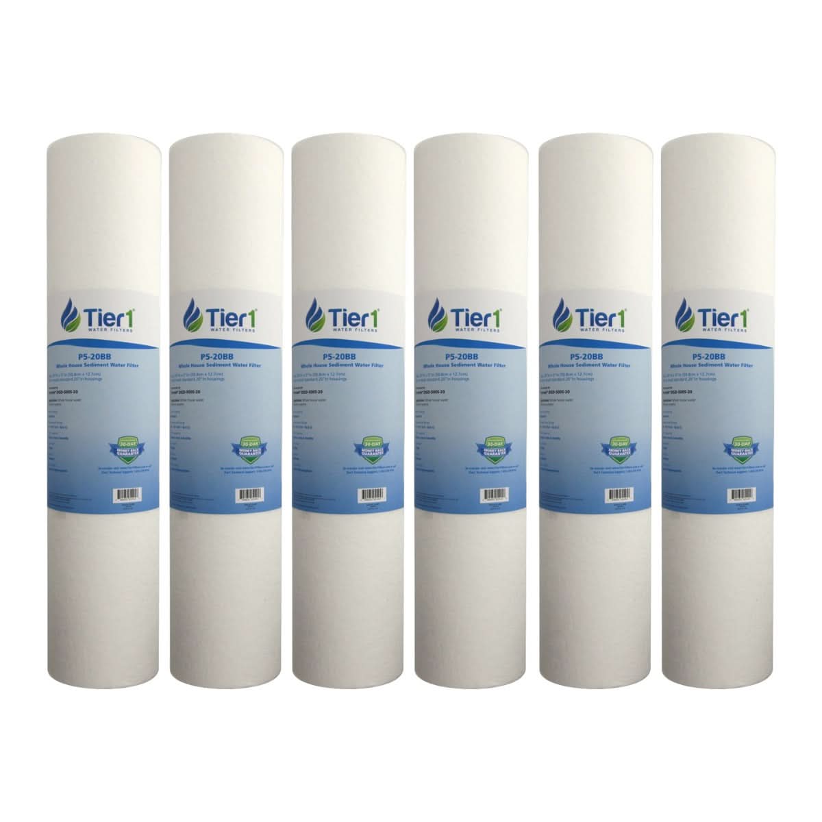 20 X 4.5 Spun Wound Polypropylene Replacement Filter by Tier1 (5 micron) - WaterFilters.NET
