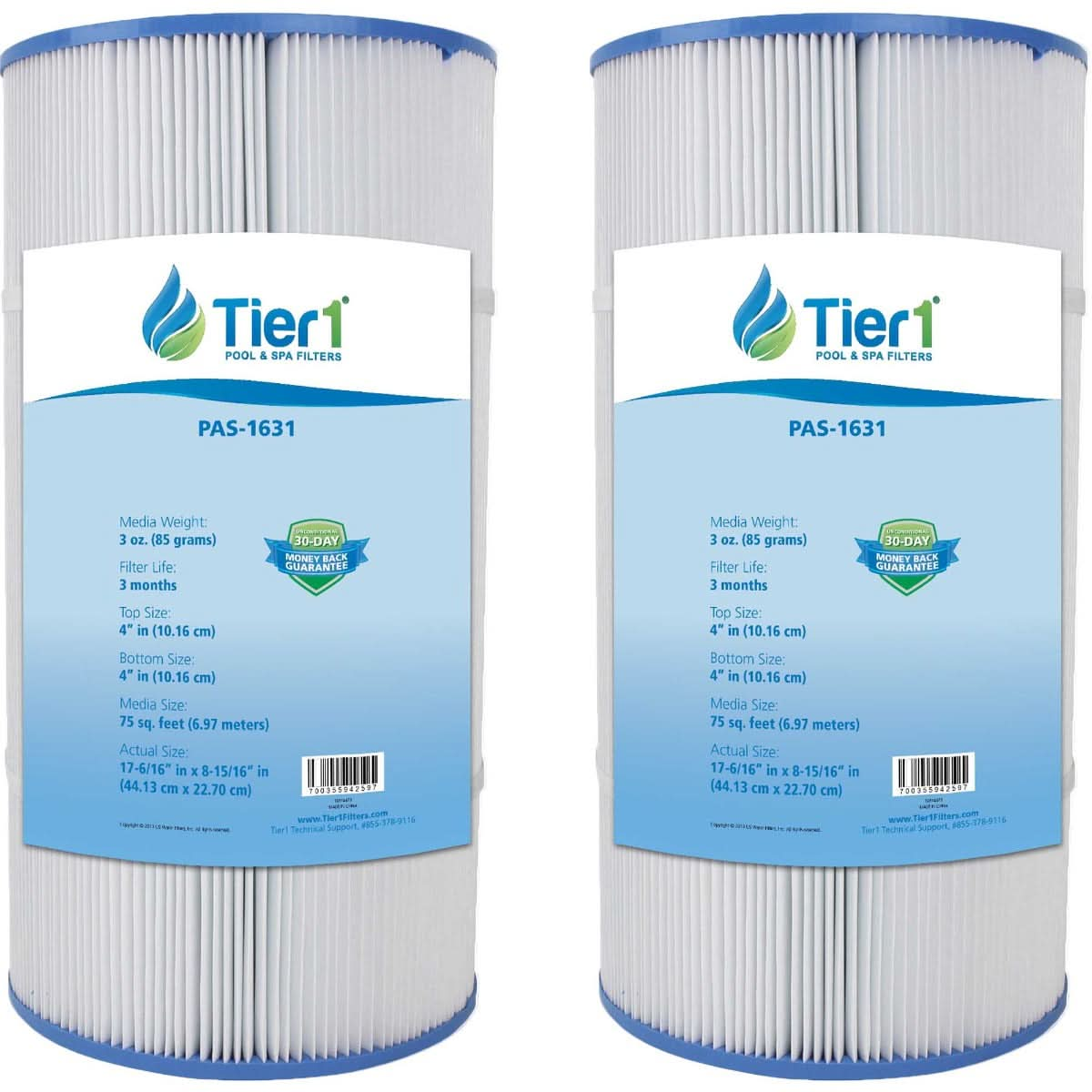 Tier1 Waterway Clearwater 817-0075N Comparable Pool and Spa Filter Replacement