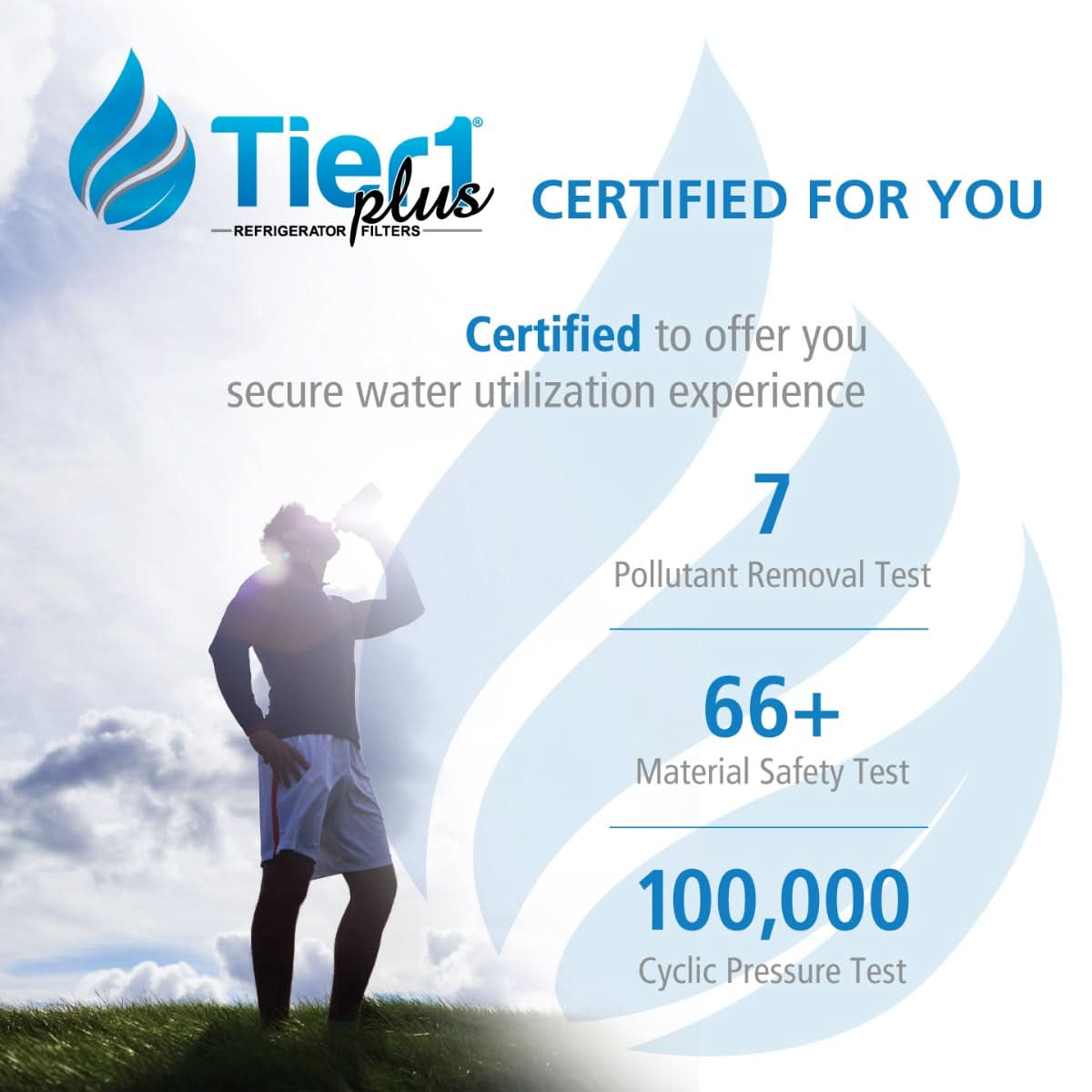 Tier1 Plus Maytag EDR4RXD1 UKF8001 Comparable Lead And Mercury Reducing Refrigerator Water Filter - WaterFilters.NET