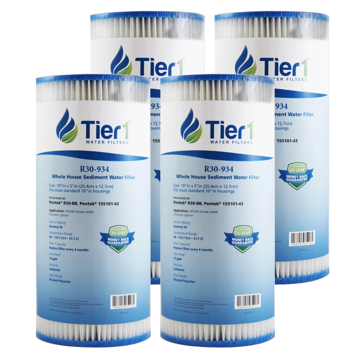 10 X 4.5 Polypropylene Replacement Filter by Tier1 (30 micron)