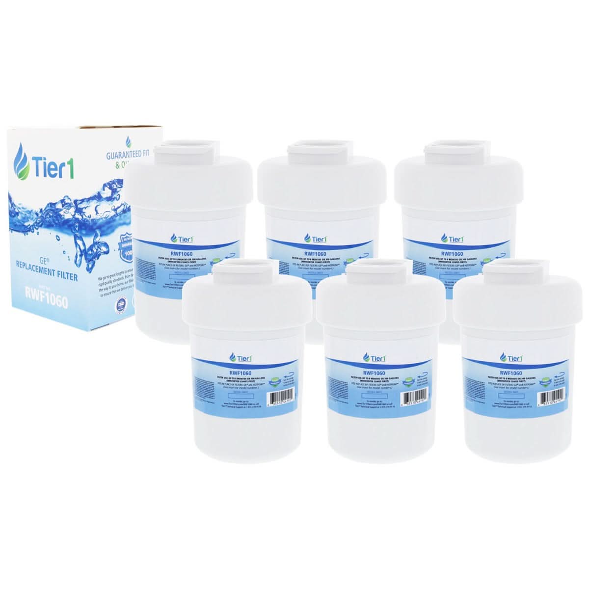 Tier1 GE MWF SmartWater Refrigerator Water Filter Replacement - WaterFilters.NET