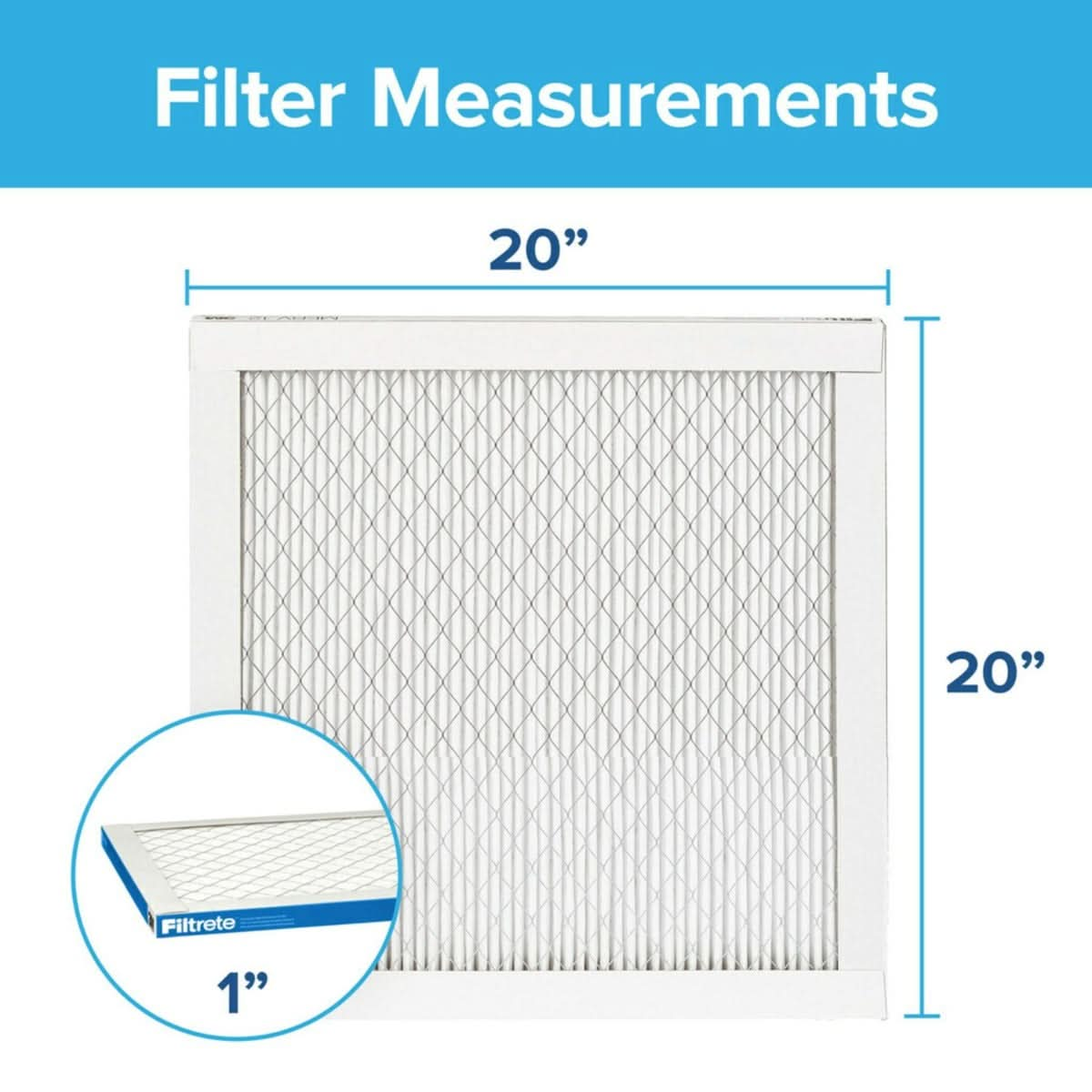 3M Filtrete 1900 Ultimate Allergen, Bacteria & Virus Air Filter - 20x20x1 (4-Pack)