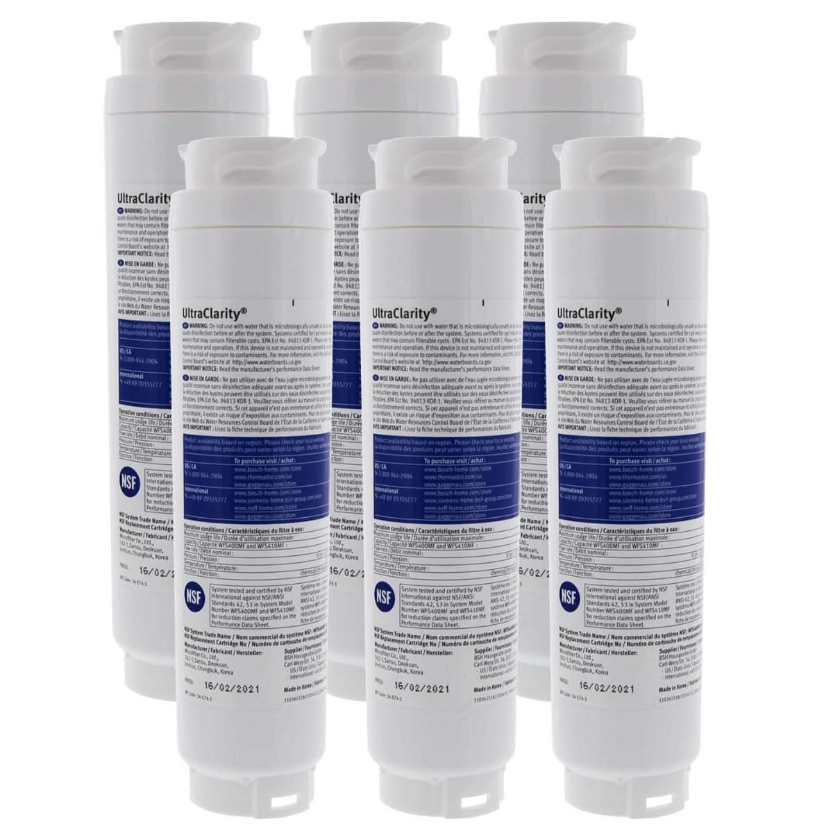 Bosch 644845 UltraClarity 9000077104 Refrigerator Water Filter