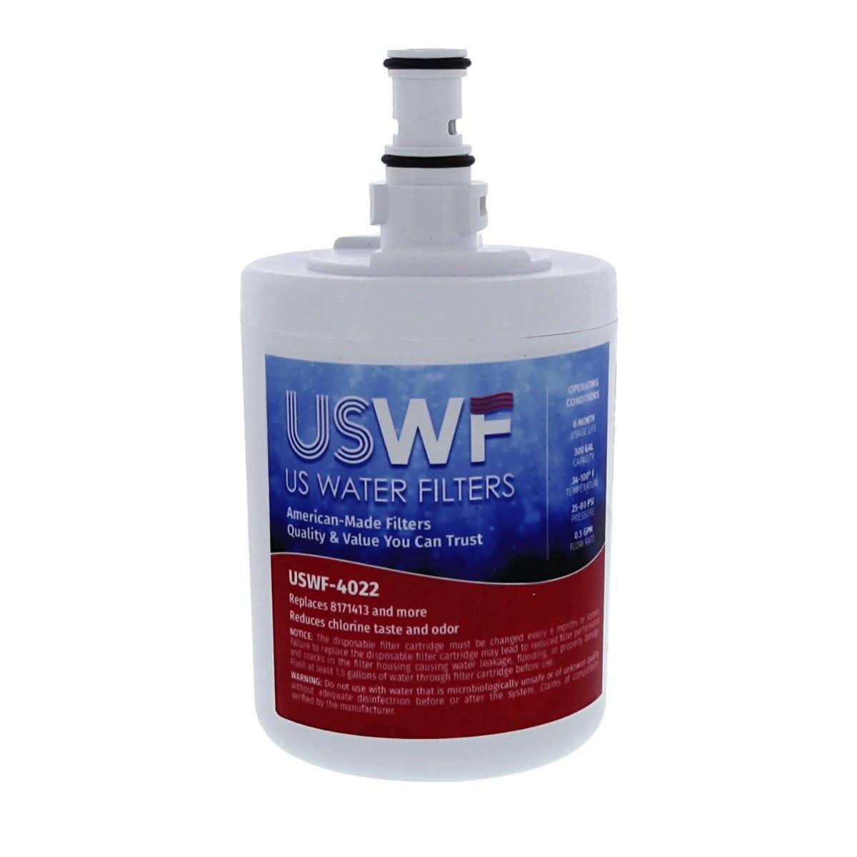 8171413 / 8171414 Whirlpool Comparable Refrigerator Water Filter Replacement By USWF - WaterFilters.NET