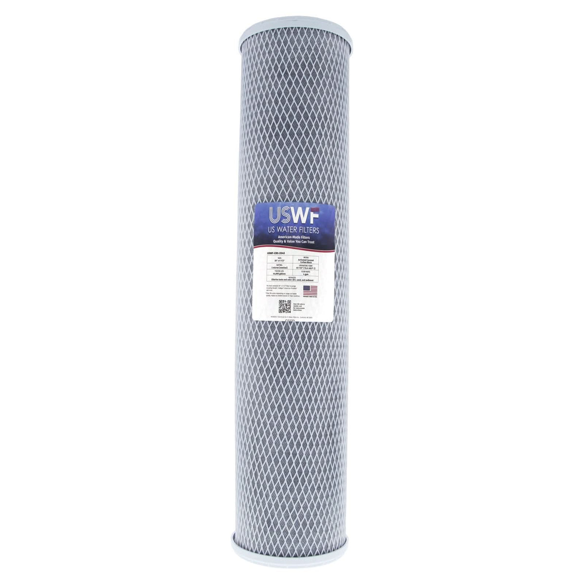 2-Stage CTO(Chlorine Taste and Odor) Reduction Whole House Water Filtration System by USWF, Sediment and CTO Reduction Carbon Block, 3/4" Inlet/Outlet - WaterFilters.NET