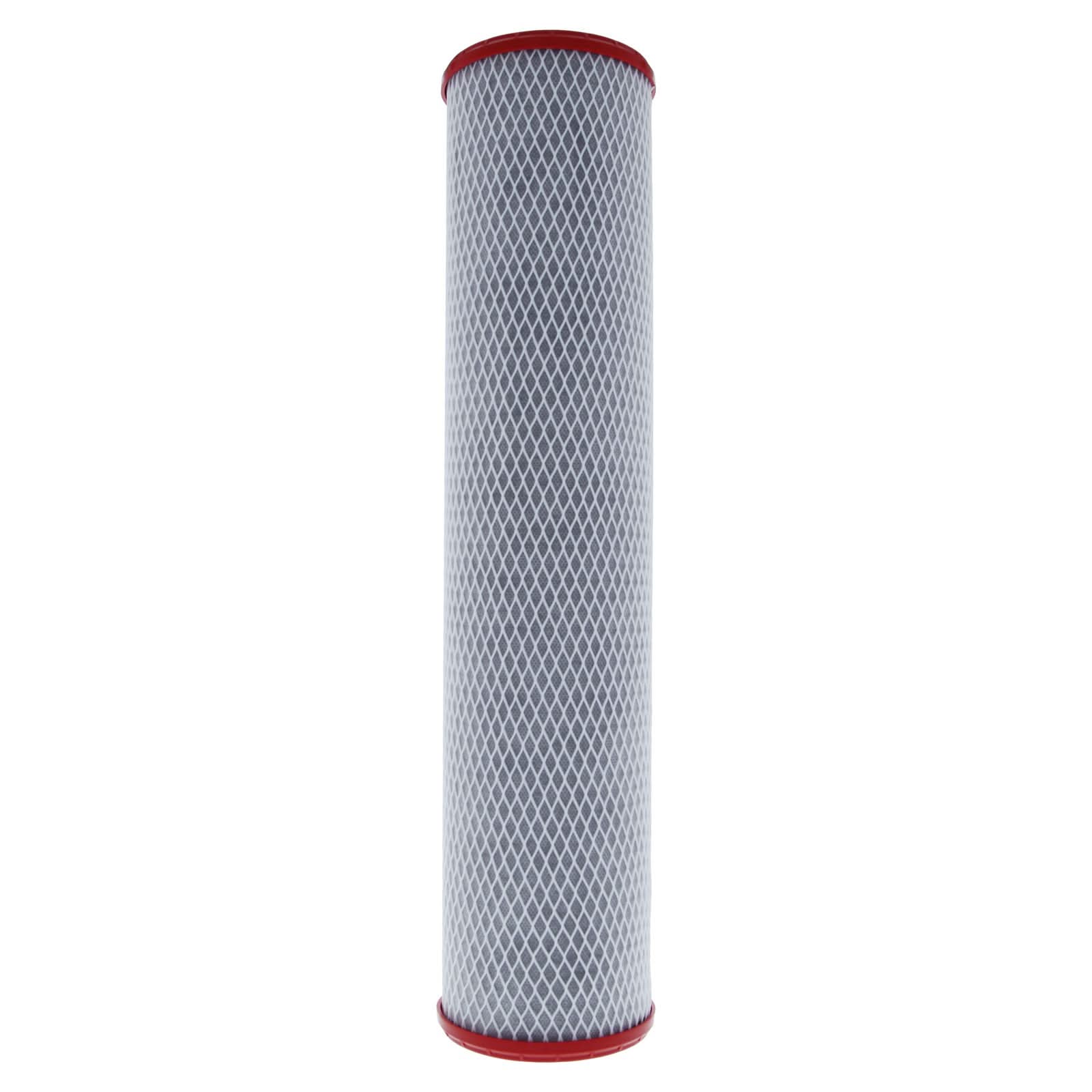 Chloramine Reducing Filter by USWF Catalytic Carbon Block 1 Micron 20"x4.5" - WaterFilters.NET