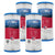 5 Micron Pleated Polyester Sediment Filter by USWF 10"x4.5" - WaterFilters.NET